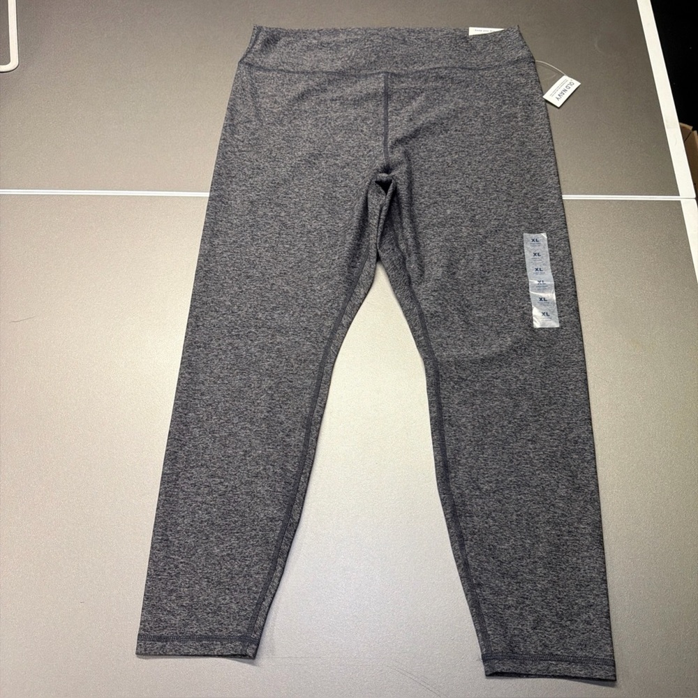 Old Navy Cloud High Rise Heather Grey Size XL 7/8 Ankle Legging Yoga Pant NWT